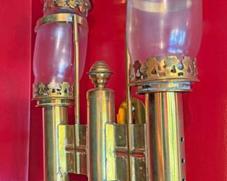 Pair of Great Western Railway Carriage Lamps 