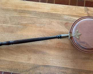 Vintage Copper Bed Warmer 