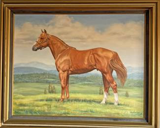 Equestrian Oil Portrait