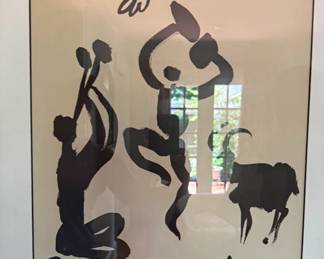 La Danse du Berger Pablo Picasso Artwork - Lithograph of The Shepherd's Dance.