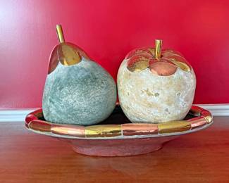 Decorative Fruit Sculptures Hand Painted