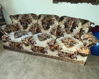 VERY NICE COLONIAL SOFA (HAS MATCHING LOVE SEAT!)