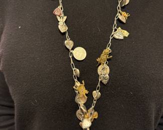 Sterling Charm Necklace 