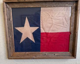 Framed Texas Flag