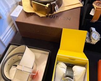 LV Belt, Gucci Belt, Invicta Watch 