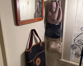 Designer purses; Bottega Veneta, Gucci