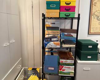 Office supplies, boxes