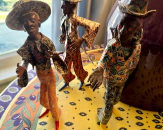 Patrick Davis Paper Mache Set of 3 Figurines