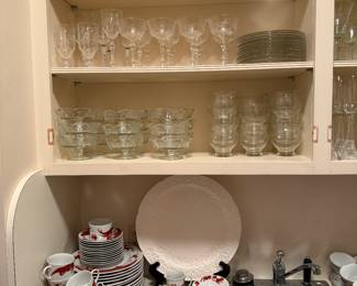 Glassware, Neiman Marcus Red Peking Peacock China