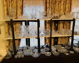 Large selection of Crystal, including Waterford and American Brilliant