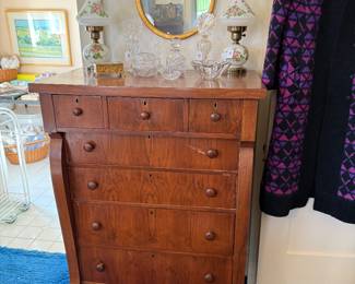 Tall Chest, Lamps, Crystal pieces
