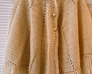 Handmade 1970s shawl 