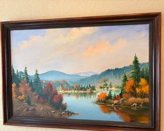 Vintage Landscape Oil on canvas