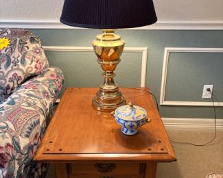 MCM side table with drawer