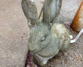 Vintage Cement Rabbit