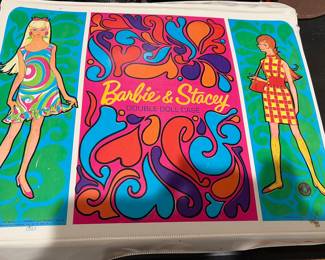 Barbie and Stacey Doll Case with dolls 