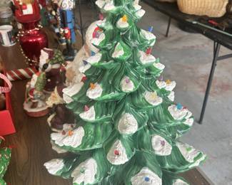 Large Vintage Ceramic Christmas Tree