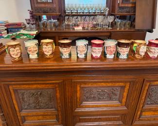 Collection of Toby jugs