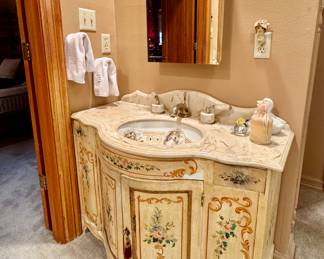 Hand towels, soaps, candles