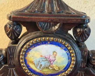 Top of pair of hall chairs 