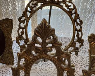 Lovely frames of silver and brass