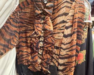 Body suit leopard blouse
