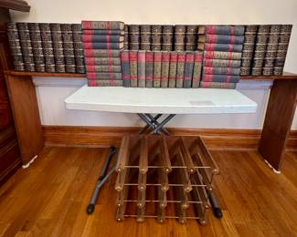 Wine rack for reading to a nice bottle of wine