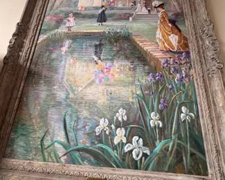 The Garden Party signed by artist Bettie Felder 