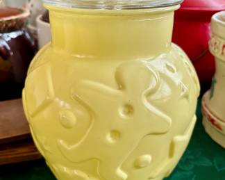 Hazel-Atlas Platonite cookie jar, ca. 1960...