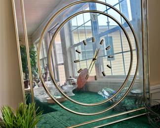 Vintage mirror clock...