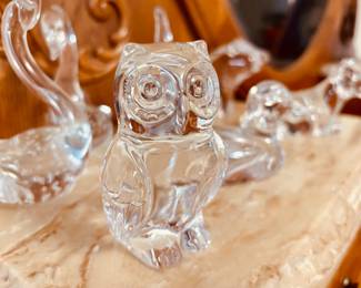 Vintage Princess House glass menagerie...