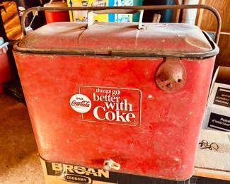 Vintage (1960's) "Things go better with Coke" cooler...