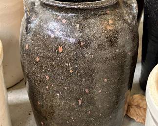 Selection of crocks and churns (Catawba Valley?) detail...