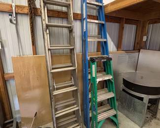 Selection of ladders...A-frame and extension...