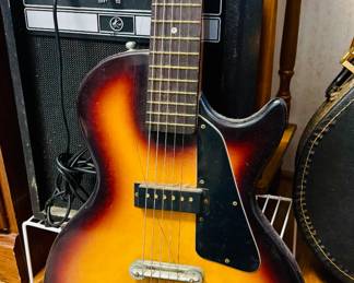 Vintage "Encore" electric guitar w/amplifier...