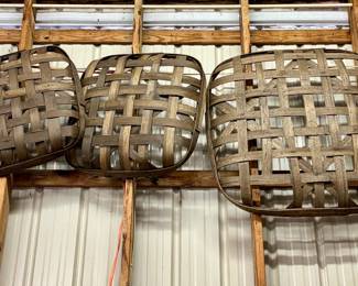 Selection of tobacco baskets in almost unused condition...