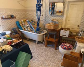 Bathroom miscellany. Don't worry, there is another one in case of emergency