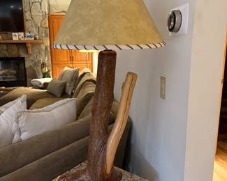 Handcrafted lamp.