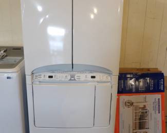 Maytag Neptune DC dryer with steam dryer at top