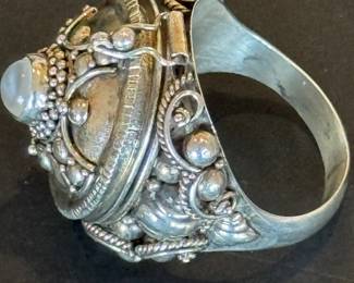 Sterling silver poison ring