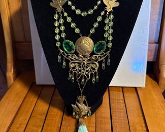 Egyptian Revival Czech necklace 25% off