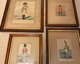 British soldier framed art collection 
