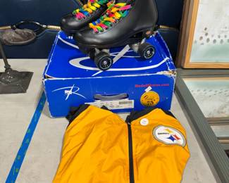 Roller Skates, Steelers Jacket Orlando