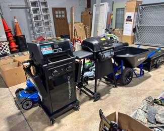 BBQ Grills, Wheel Barrel and Lawn Mowers Orlando Estate Auction