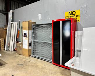 Electric Fireplace, Fencing and Craftsman Cabinet Orlando Estate Auction