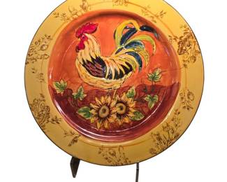 Decorative Rooster Plate