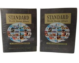 Standard World Stamp Album in 2 Classic Volumes