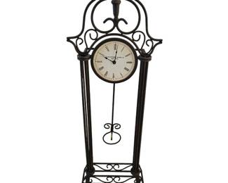 Manchester Clock Co Vintage Style Iron Floor or Wall Clock