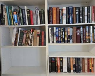 Books in the 2 Bookcases
