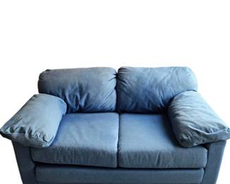 Nice Blue Denim Loveseat